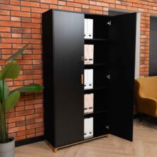Büroschrank abschließbar schwarz