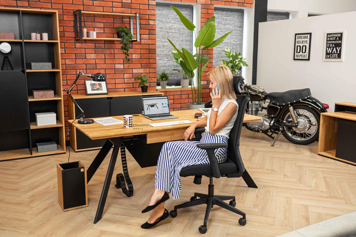 loft desk schwarz