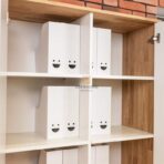 großer weißer Schrank mit Einlegeböden für Akten