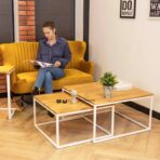 Couchtisch aus weißem Holz