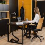 Schrank Schreibtisch schwarz