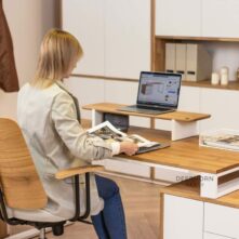 loft desk weiß, Frontansicht