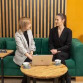 Couch für das Büro, Vorderansicht