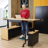 Fußstütze für die arbeitende Person