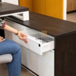 Sockel mit Schubladen aus Ebenholz