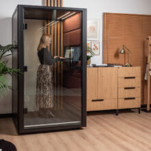 nowoczesna budka biurowa na zamówienie