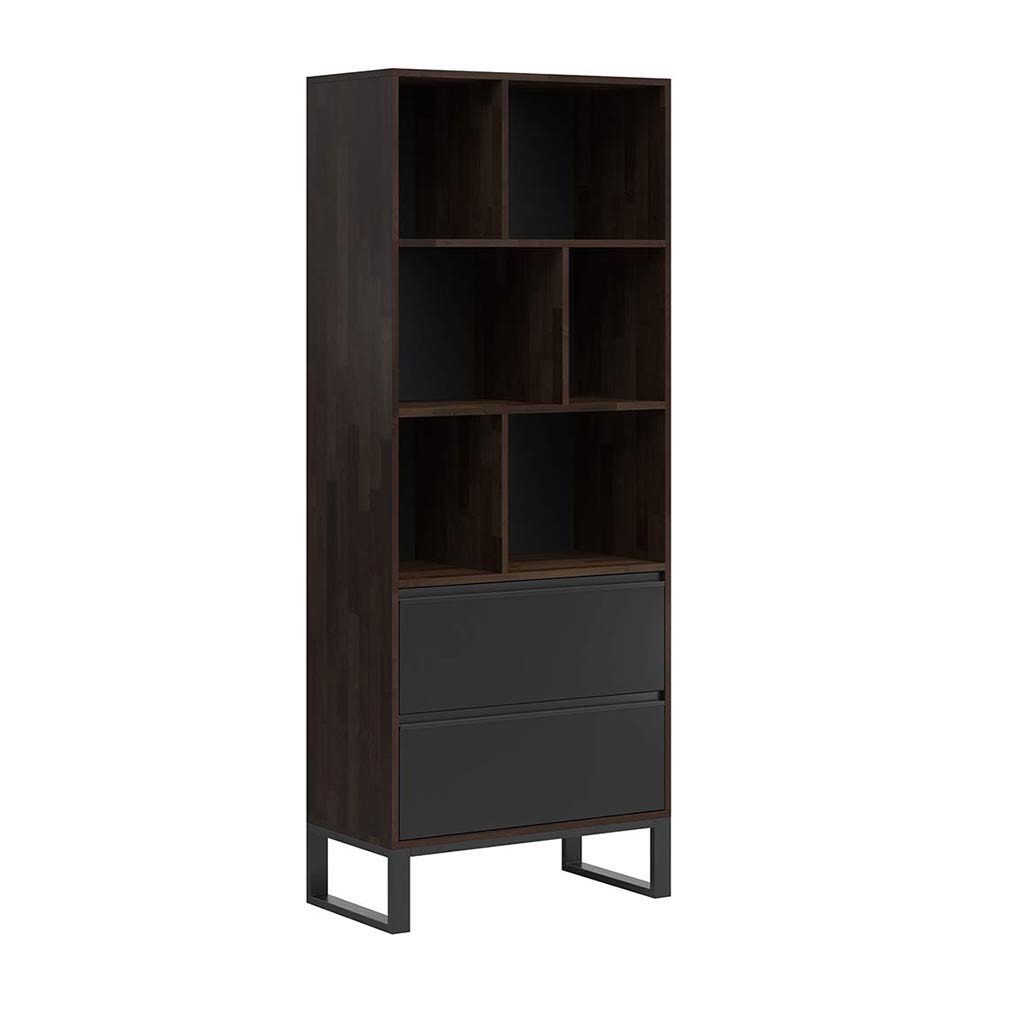 Ebenholz Büro Bücherregal