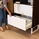 Bücherregal aus Ebenholz für Dokumente