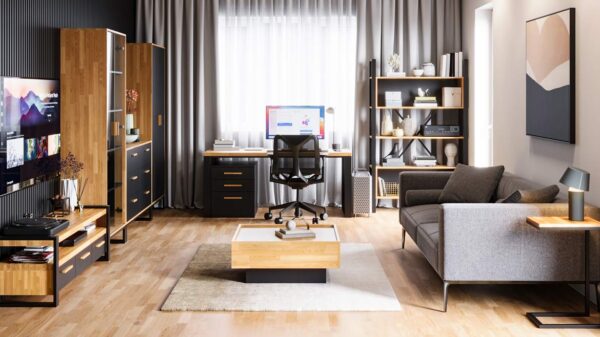 Holzmöbel-Set für Büro und Wohnzimmer