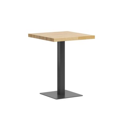 stolik kwadratowy do kawiarni restauracji na metalowej podstawie