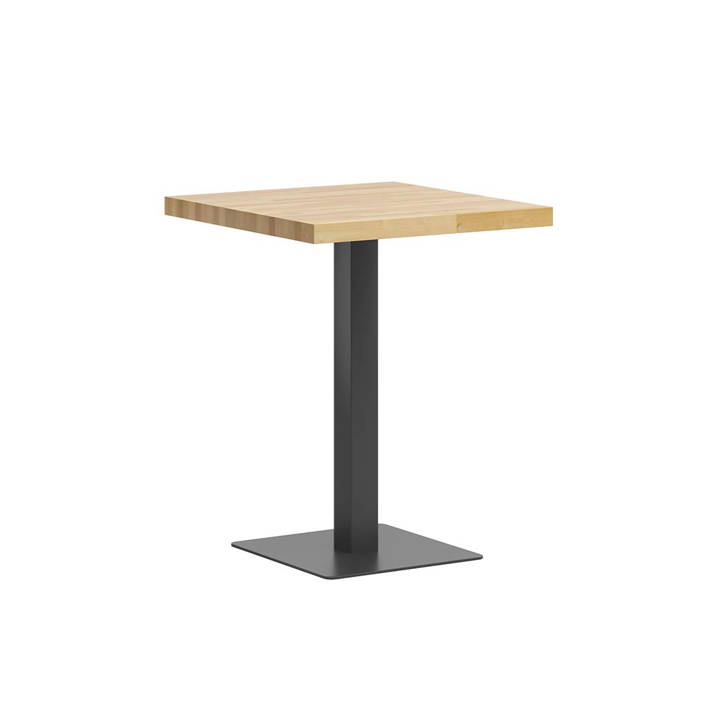 stolik kwadratowy do kawiarni restauracji na metalowej podstawie