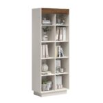 Offenes Bücherregal mit Holzeinlegeböden für Akten
