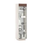 Glasvitrine für Wohnzimmer, schmal