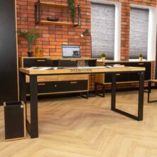 Loft Bürotisch 160x70 mit Metallgestell