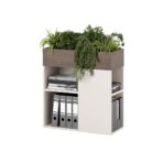 Blumenbeet für das Büro