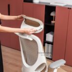 fotel biurowy z regulacja wysokosci i podparciem pleców