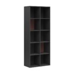 Corporate Bücherregal mit offenen Regalen und kontrastierendem Hintergrund 80 cm
