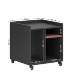 Szafka pod drukarkę z półkami na dokumenty