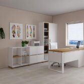 weiße Möbel für die Physiotherapie