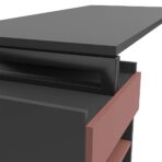 Eckschreibtisch mit Schubladen