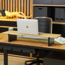 Moderner Bürotisch ergonomisch schwarz