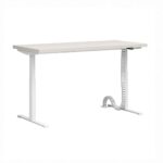 Schreibtisch für stehendes Arbeiten in Elfenbein 160
