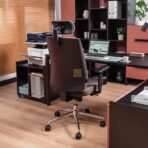 ergonomiczne biurko narożne z kontenerem