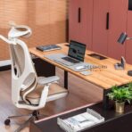 Firmenmöbel Set Premium Schreibtisch mit Sessel