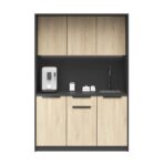 kuchnia biurowa jasno-szara