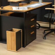 Büromöbel Holz schwarz modern