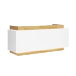 Großer weißer Empfangstresen