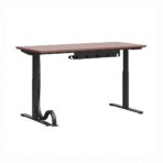 Verstellbarer Schreibtisch mit Untertischorganizer