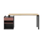 Schreibtisch mit Schrank für Bürozubehör