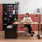 luksusowe meble z biurkiem do gabinetu dyrektora