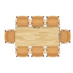 Stół prostokątny do biura i jadalni w nowoczesnym stylu