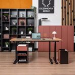 zestaw meblowy biurowy z szafkami