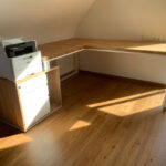 Weißer Schreibtisch für die Ecke des Arbeitszimmers von Herrn Olivier aus Deutschland