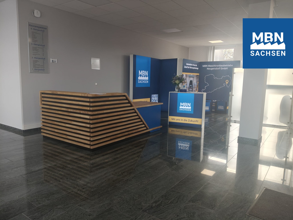 Niebieska recepcja dla MBN Maschinenbaubetriebe Neugersdorf GmbH (Niemcy)