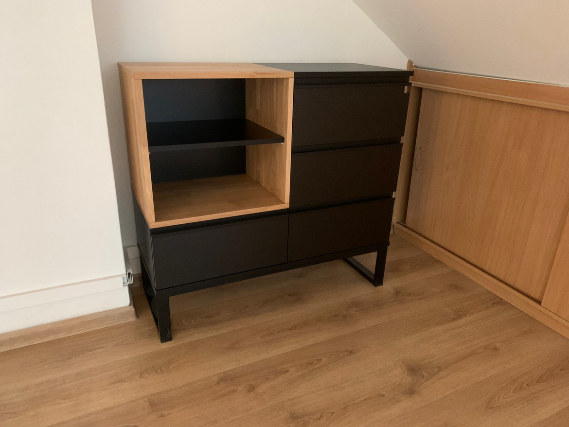 Kommode und offenes Regal für Frau Alicja aus Poznan