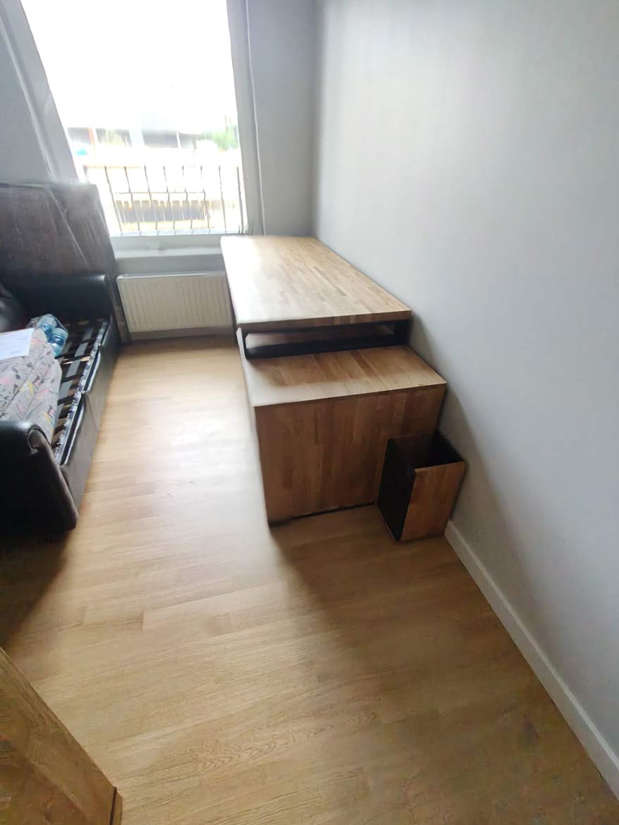 Biurko z kontenerkiem dla Pana Wiesława z Warszawy