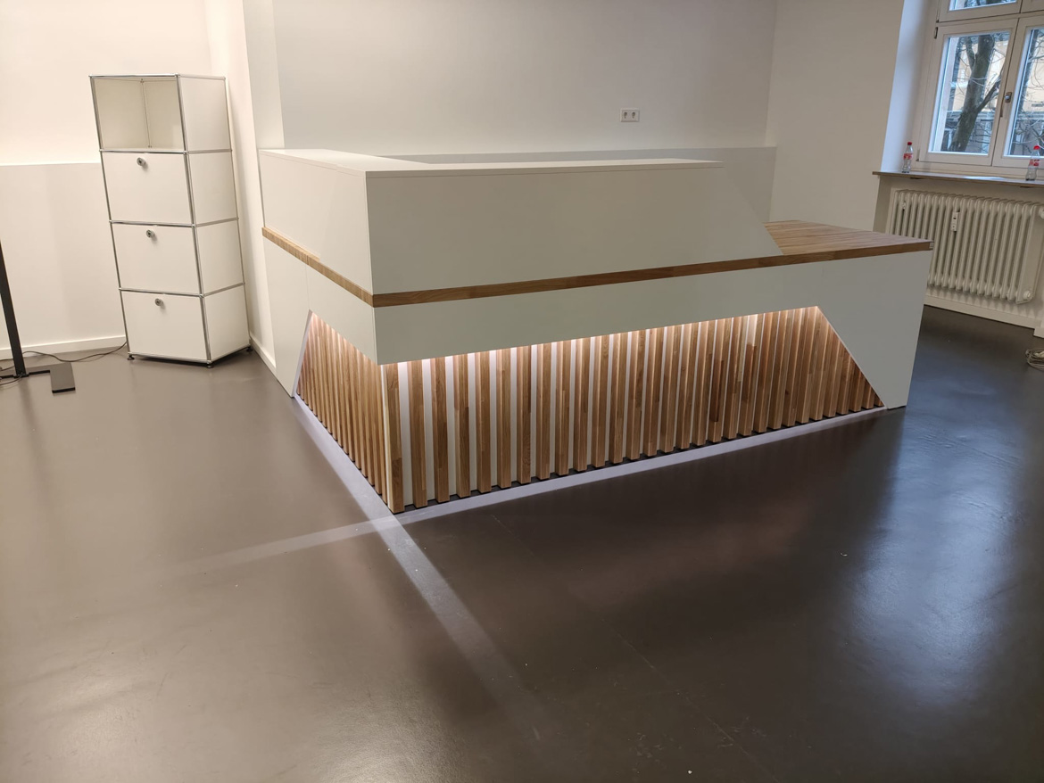 Empfangsschalter für die Psychiatrische Gutachtenpraxis Stuttgart (Deutschland)