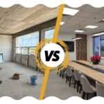 Vor und nach ZGK Przeworsk mit Deerhorn-Möbeln