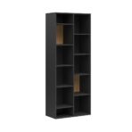Büro-Bücherregal mit vielen Fächern