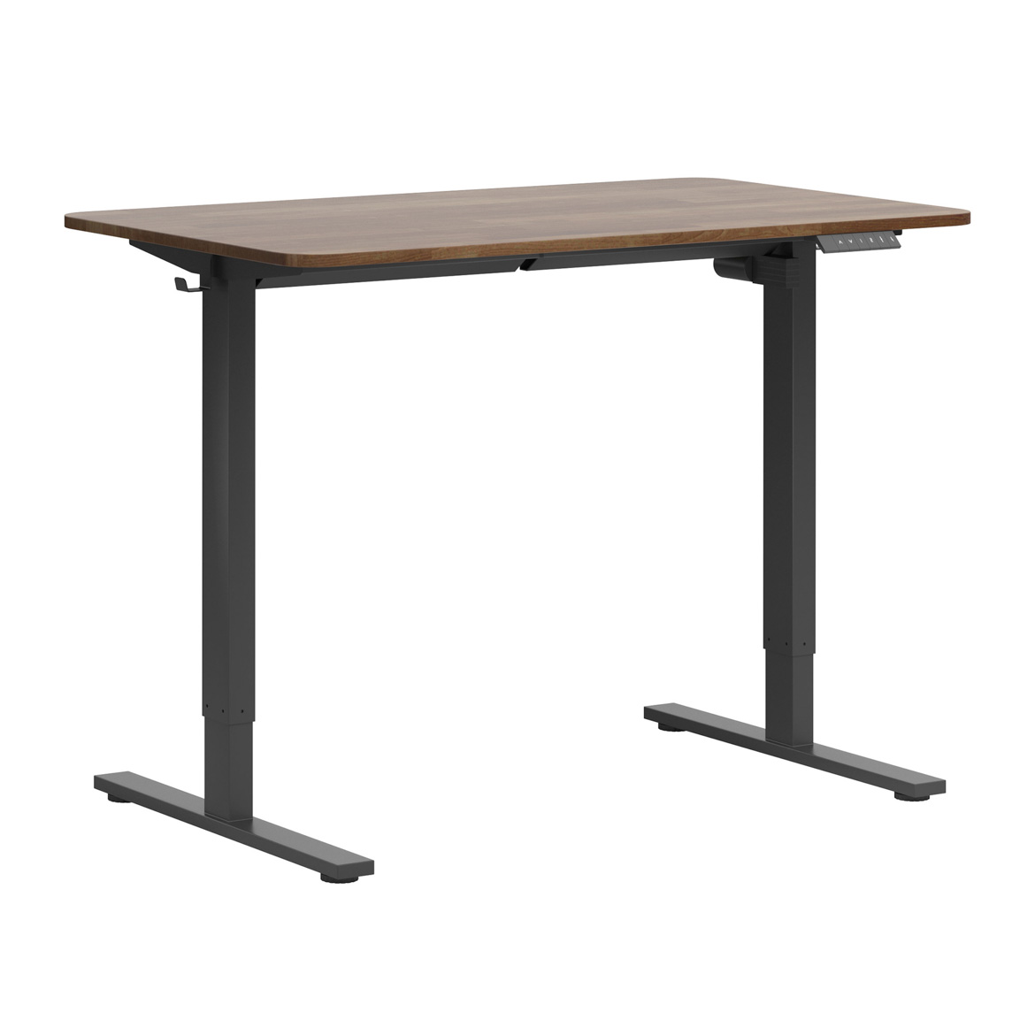 Verstellbarer Schreibtisch „Simple“ mit abgerundeter Tischplatte