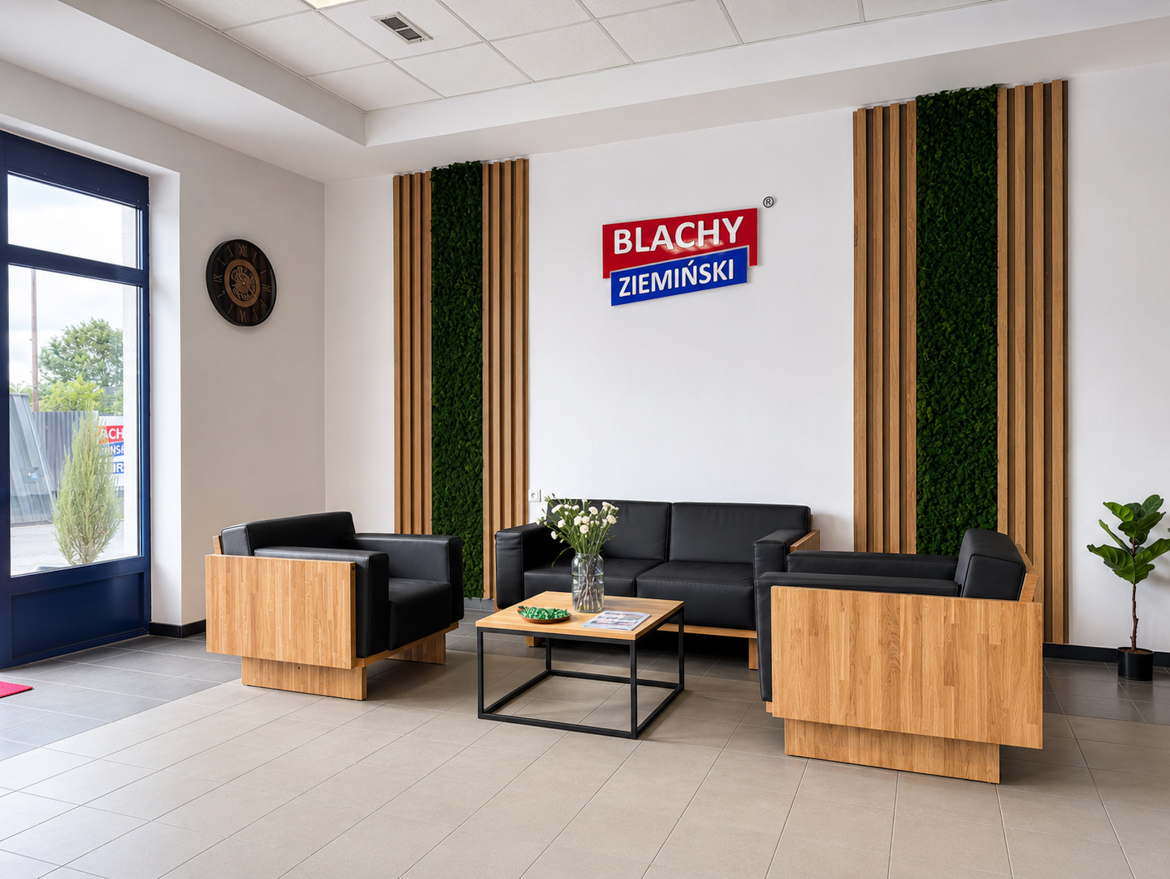 Strefa klienta dla firmy z branży pokryć dachowych Blachy Ziemiński w Biłgoraju