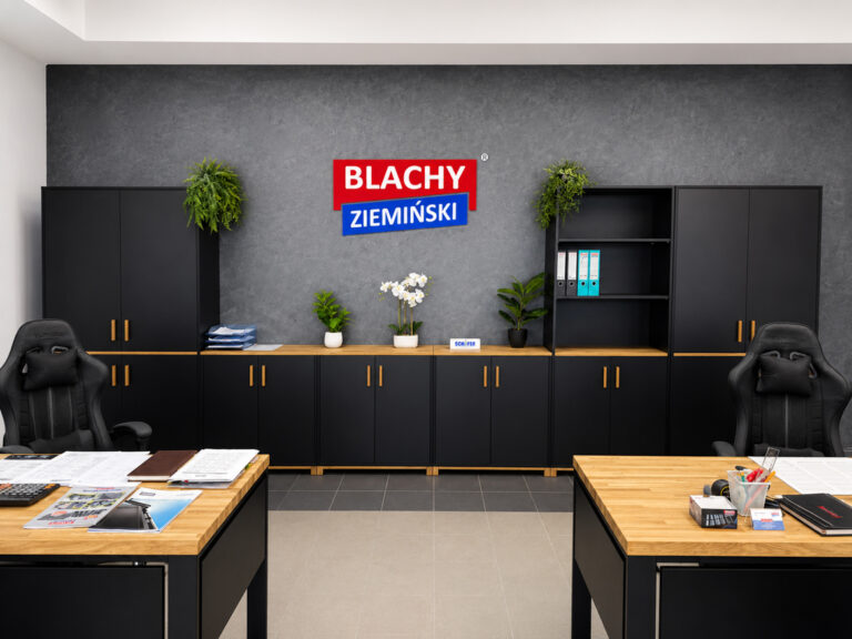 Maßgeschneiderte Büroeinrichtung für das Unternehmen Blachy Ziemiński